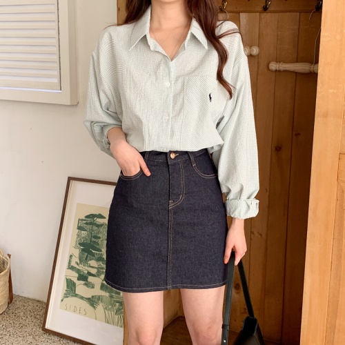 ◈[당일발송] 스판 생지 미니 스커트#