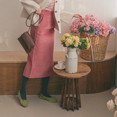  ◈[당일발송] 스판 코듀로이 뒷밴딩 스커트