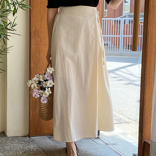 ◈[당일발송] 플레어 스트랩 랩 스커트