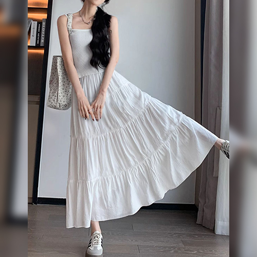 [당일발송] 하늘하늘 롱 플레어 캉캉 스커트