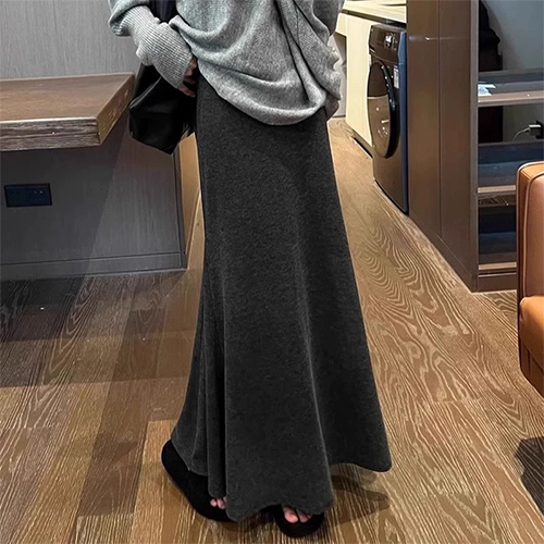 ◈[당일발송] 심플 플레어 밴딩 스커트