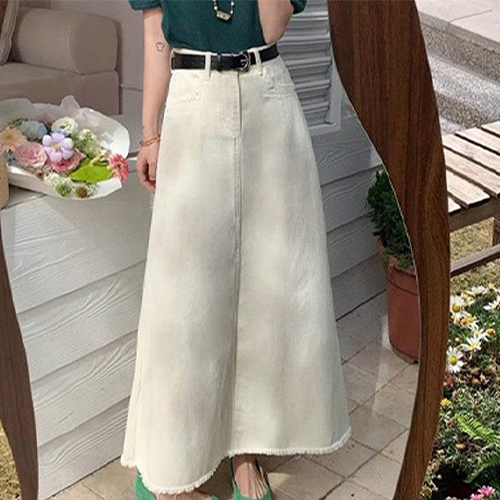 A라인 데일리 데님 스커트