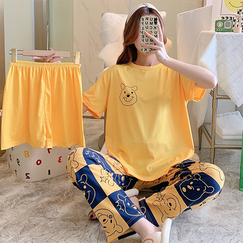 ◈[당일발송] ★수요특가 자정마감 50%★귀여운 패턴 쓰리피스 파자마 세트