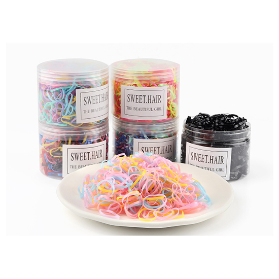 미니 컬러 머리끈  