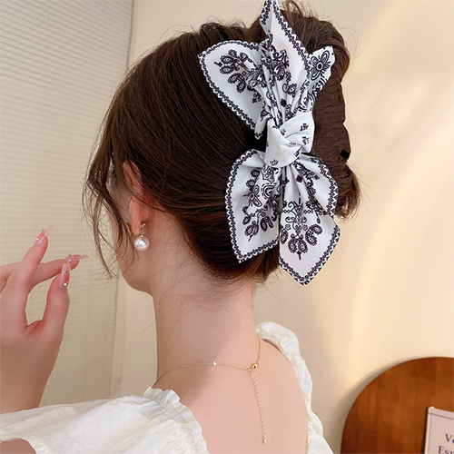 ◈[당일발송] 페이즐리 빅리본 헤어밴드