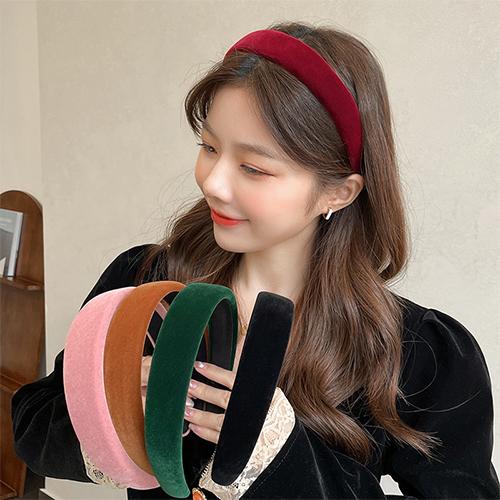 [당일발송] 벨벳 무드 헤어밴드