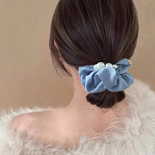 .[당일발송]우아한 진주 곱창 머리끈