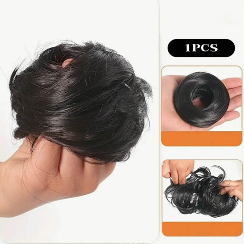 볼륨업 밴드형 똥머리 헤어가발