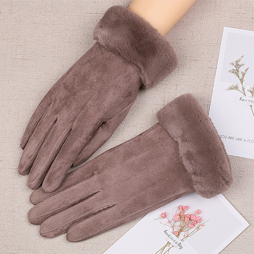 스웨이드 벨벳 기모 안감 터치 장갑