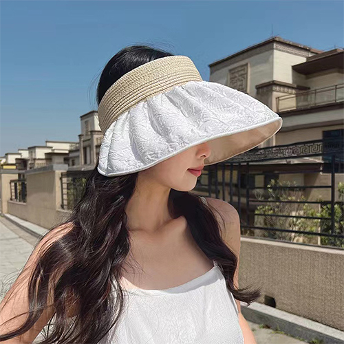◈[당일발송] UPF50 패턴 양면 와이드 썬캡