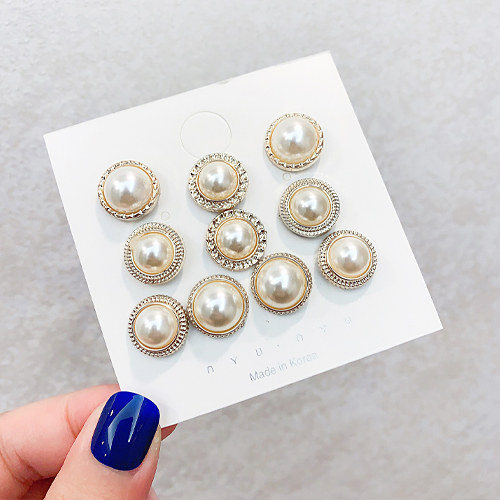 ◈[당일발송] 오픈방지 매너 진주 브로치