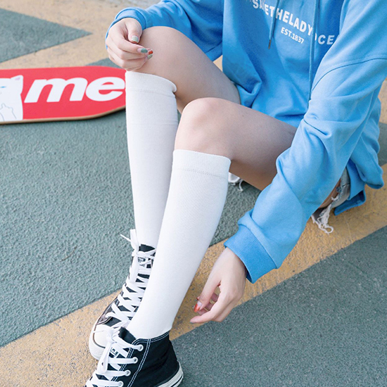 ◈[당일발송] 컬러 오버니삭스