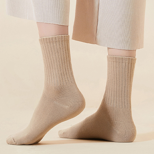  베이직 고탄력 미들 앵클 삭스