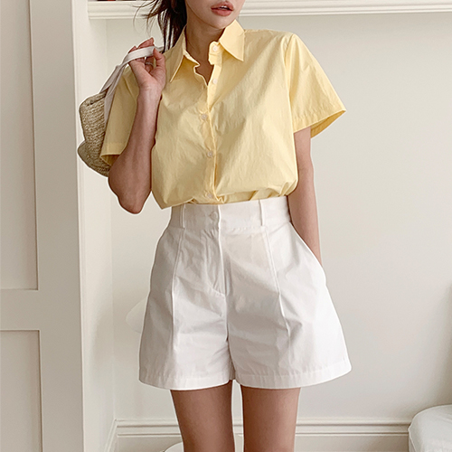 ◈[당일발송] 베이직 루즈핏 무지 반팔 셔츠