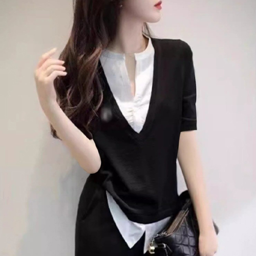 [당일발송]모던 레이어드 반팔 셔츠