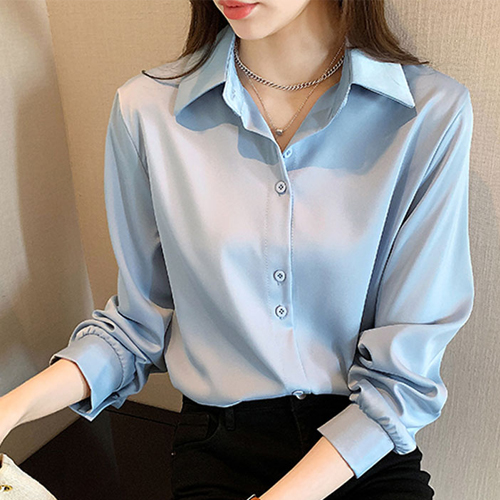 세련된 모던 카라 블라우스