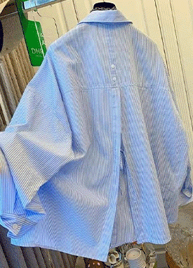 간절기 장마룩 쿨링 뒷트임 루즈핏 셔츠