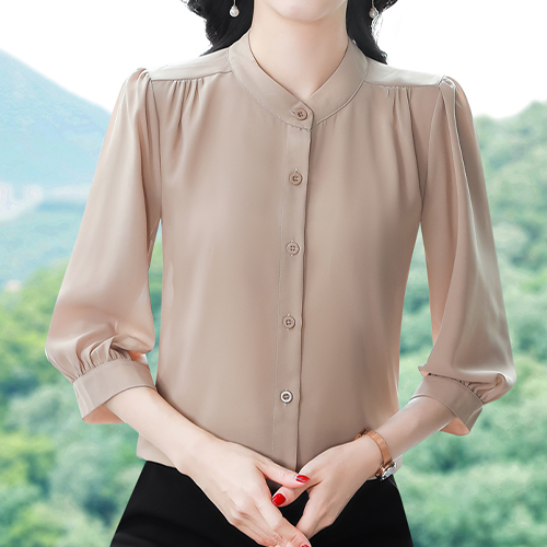 ◈[당일발송] 페미닌 심플 7부소매 블라우스