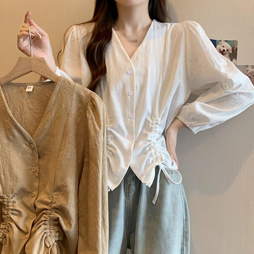 ◈[당일발송] 페미닌 무드 롱슬리브 블라우스