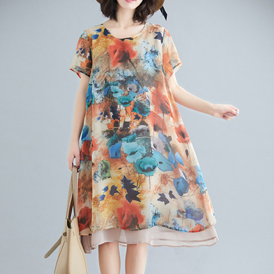 일러스트 루즈 원피스