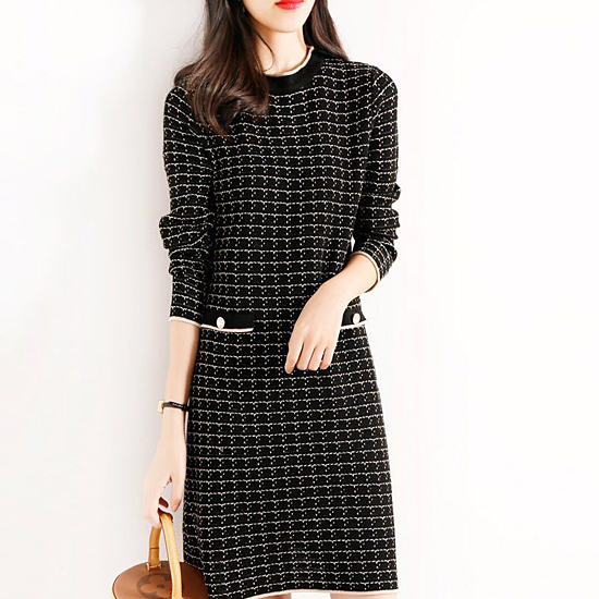 [당일발송] 니트 미니 원피스