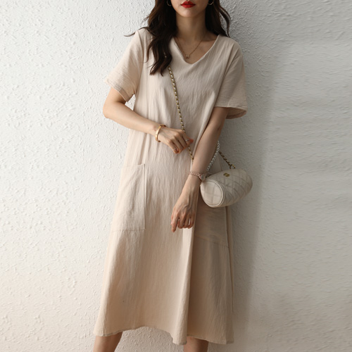  ◈[당일발송] 브이넥 바캉스 원피스