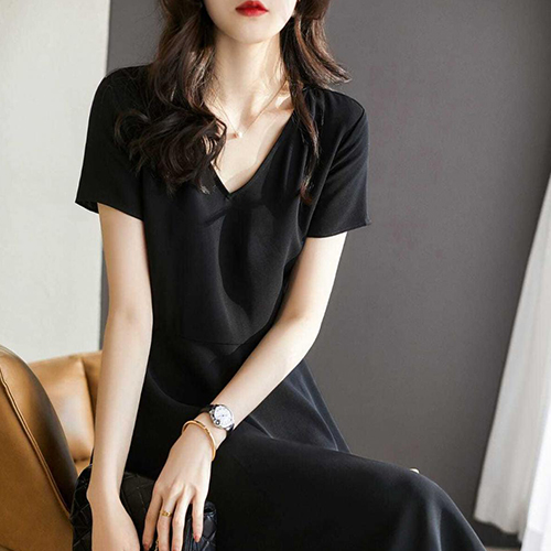 ◈[당일발송] 모던 V넥 컷팅 원피스