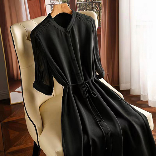  ★수요특가 자정마감 29990원★심플 리본끈 블랙 롱 원피스