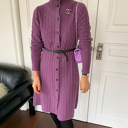  랄프 꽈배기 롱 니트원피스#