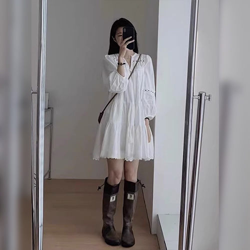 ★예약발송 할인 11월 15일까지 19990원★러블리 레이스 펀칭 원피스