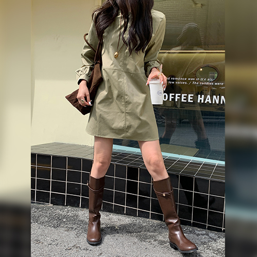 [당일발송]미니멀 감성 포켓 미니 원피스