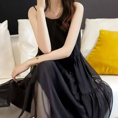  . [무료배송&당일발송]★토요특가 자정마감 19990원★심플 이너 셔링 나시 원피스 