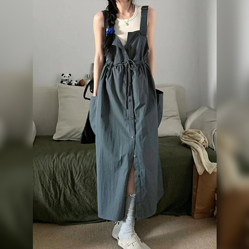 ◈[당일발송] ★토요특가 자정마감 50%★카고 멜빵 원피스