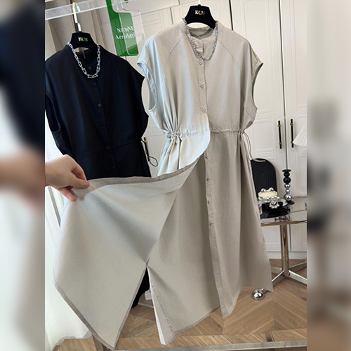 ◈[당일발송] 여름 스트링 코튼 민소매 원피스