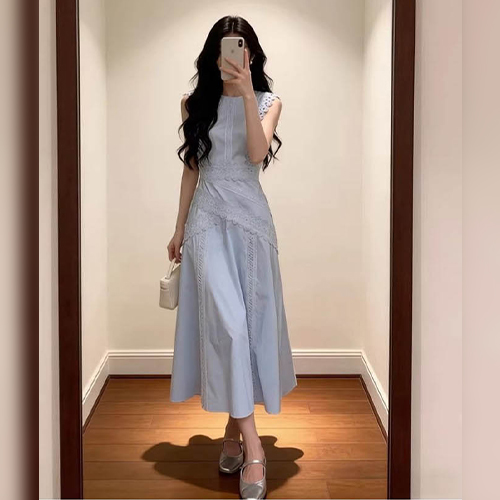 ★목요특가 자정마감 50%★프렌치 감성 레이스 민소매 원피스
