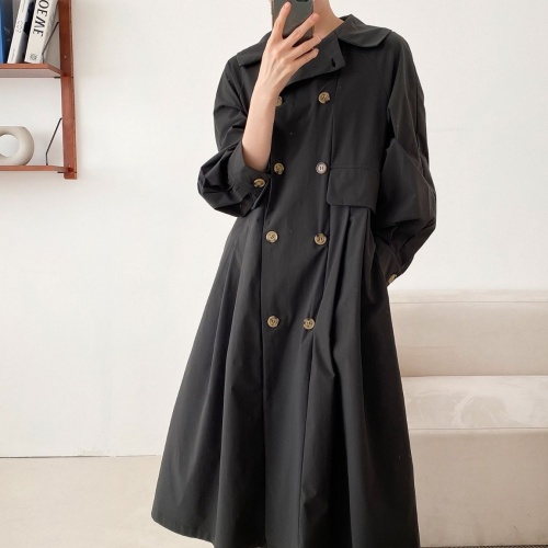 ◈[당일발송] 투버튼 카라 투웨이 롱 원피스