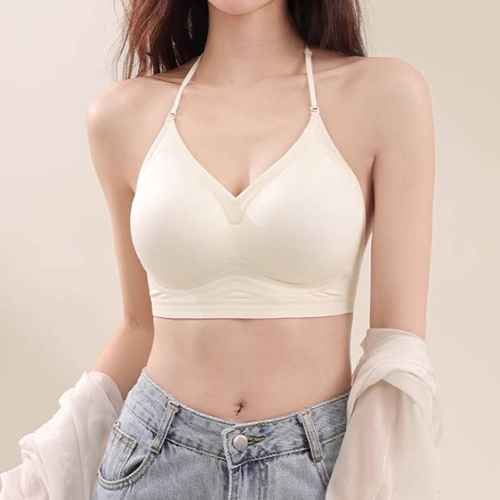 심리스 홀터넥 볼륨 브라