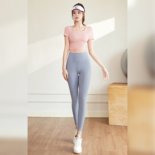 고강도 고탄력 브라캡 크롭티&레깅스 2SET