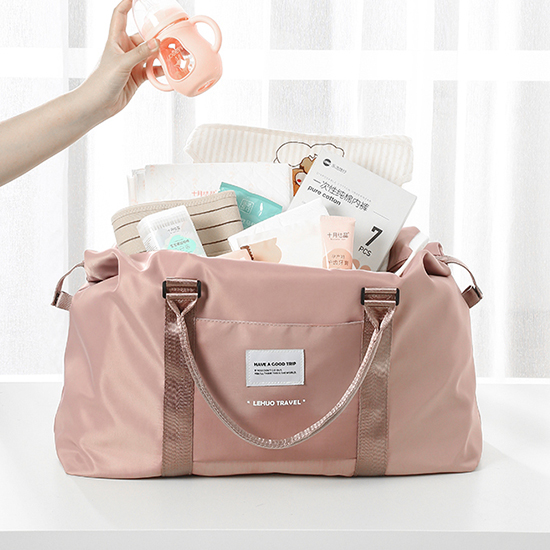 나일론 트래블 캐리어 보조백