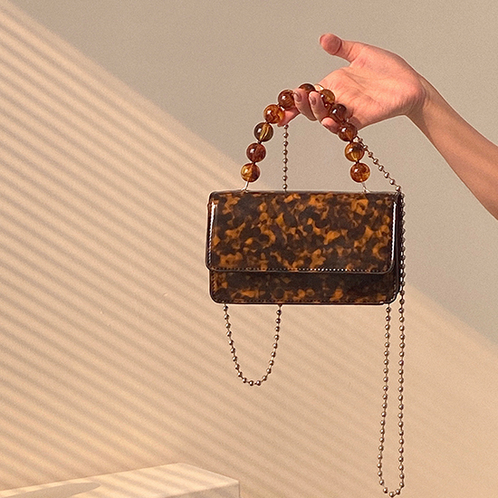 레오파드 마블 토트 & 크로스 백 