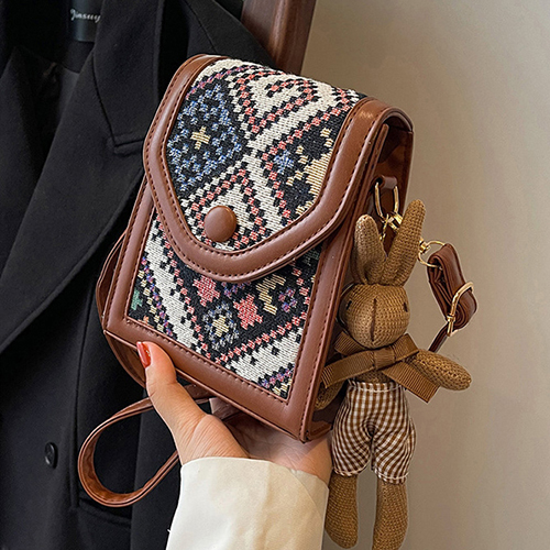 ◈[당일발송] 에스닉 패턴 미니 크로스백