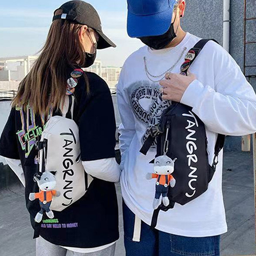 ◈[당일발송] 다용도 레터링 캐주얼 멀티 슬링백