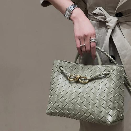 소가죽 골드리본 토트백