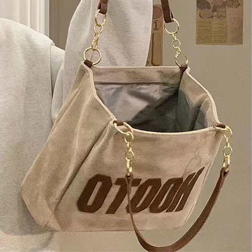 [당일발송]캐주얼 로고 사각 캔버스백