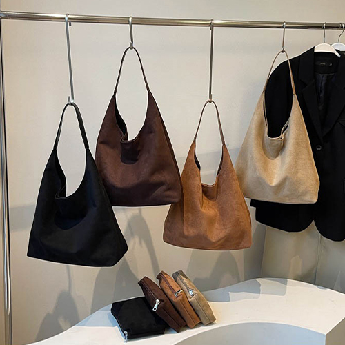 스웨이드 파우치 세트 숄더백