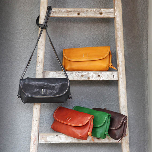 미니멀 클래식 소가죽 크로스백