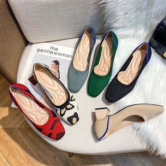 ◈[당일발송] 니트 펌프스 구두