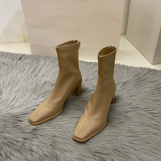 미들힐 앵클 삭스부츠(5.5cm)