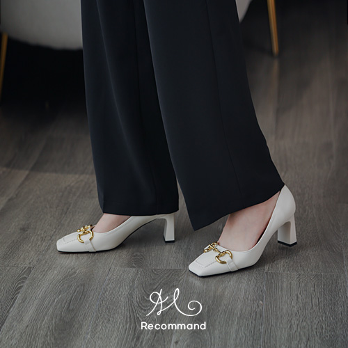 [당일발송] 골드 비죠 펌프스 힐