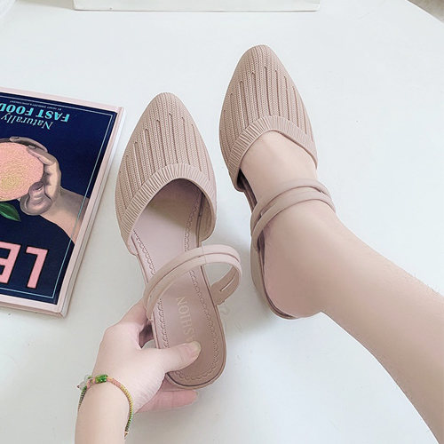 [당일발송]쫀득 몰드 웨지 뮬 슬리퍼